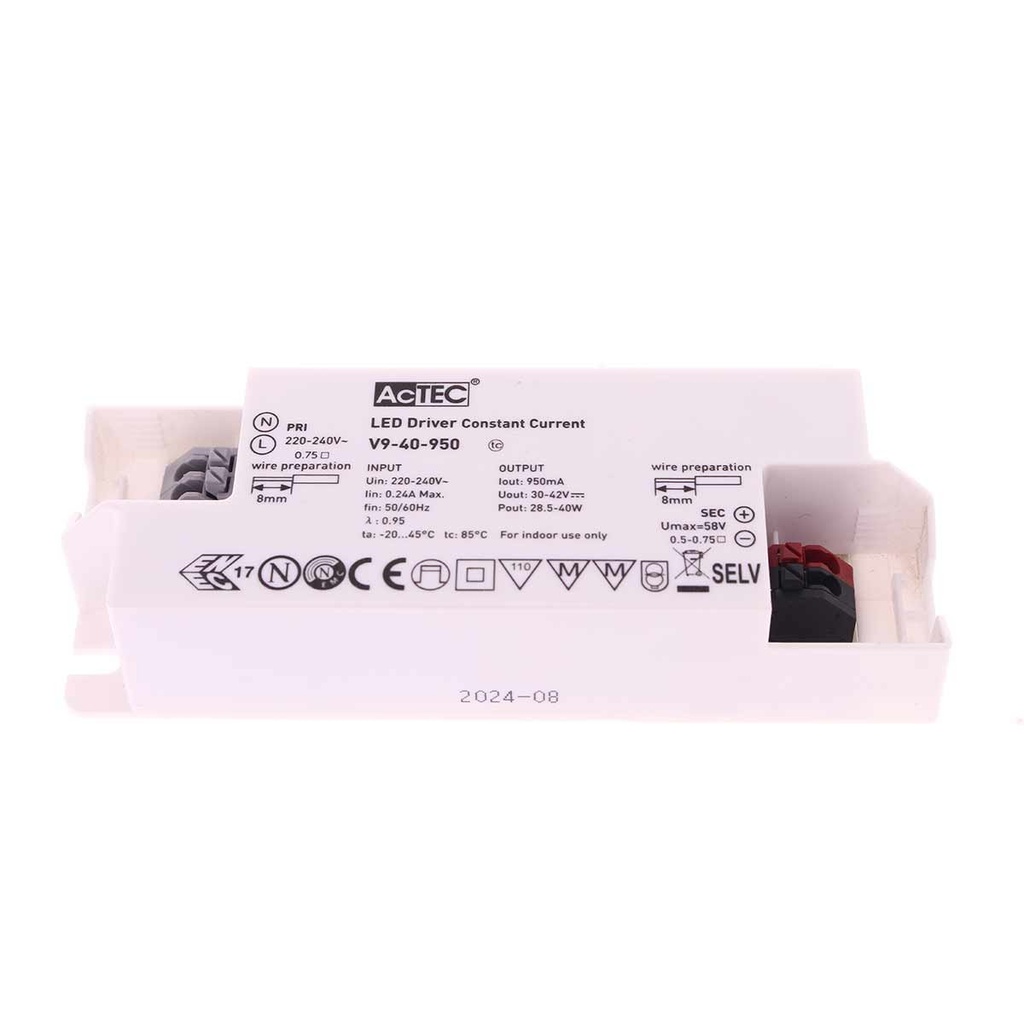 Led Driver CC Corrente Costante 950mA 30V-42VDC Per Alimentare Led Max 40W CC4460