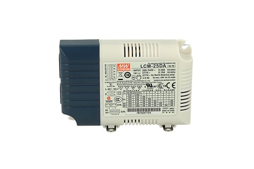 [MW-LCM-25DA] Led Driver CC MW MEAN WELL LCM-25DA2 Dimmerabile DALI Pulsante N.O. Corrente Costante Selezionabile 350/500/600/700/900/1050mA
