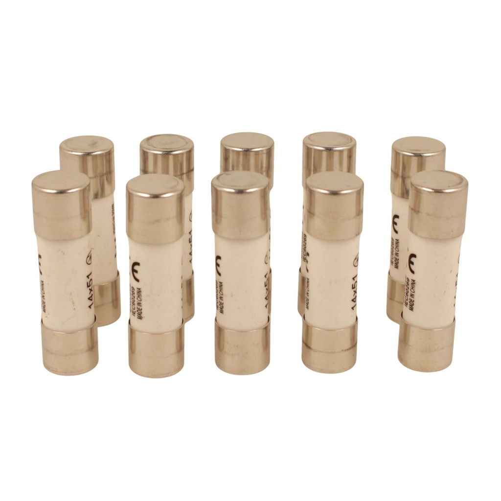 10 Pezzi Fusibili AC 500V AC D14X51mm AC 500V IP20 IEC60269 STI-63D, Disponibili 16A 25A 32A 40A 50A 63A