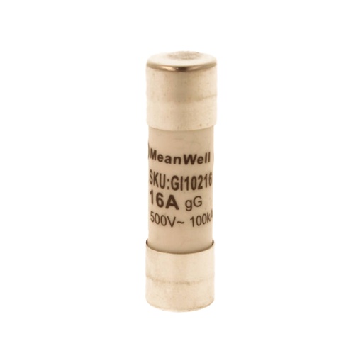 [GI10216] MeanWell 10 Pezzi Fusibili AC 500V AC D14X51mm 16A AC 500V IP20 IEC60269