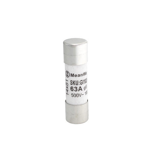 [GI10263] MeanWell 10 Pezzi Fusibili AC 500V AC D14X51mm 63A AC 500V IP20 IEC60269