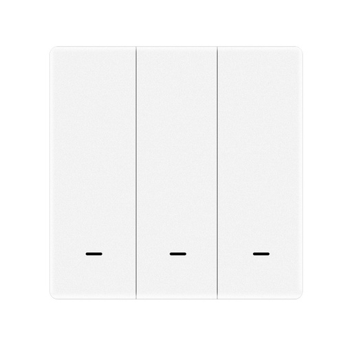 [MMC4203] MeanWell Telecomando Interruttore Protocollo ZigBee 3.0, 3 Tasti, TUYA, Smart Life 3V Con Pile CR2032, Bianco