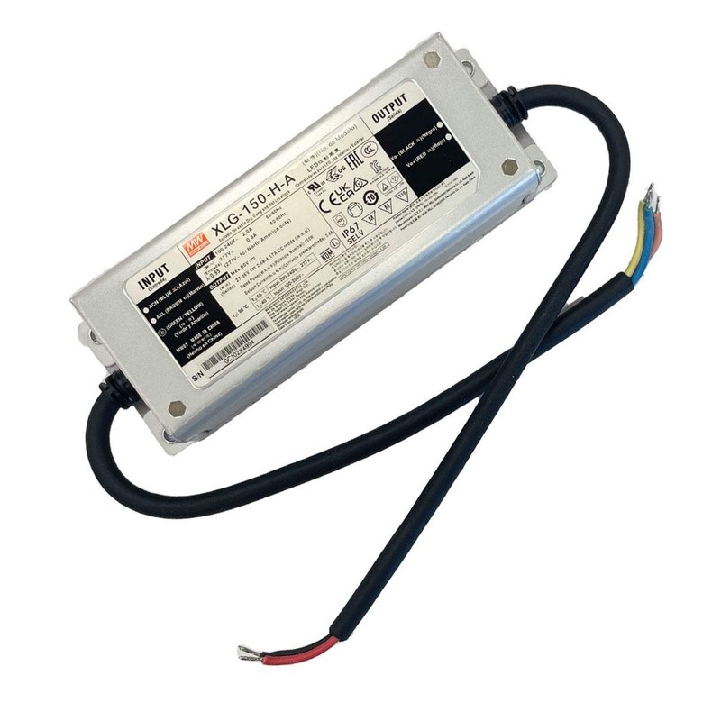 [MW-XLG-150-H-A] MW MEAN WELL XLG-150-H-A Led Driver Corrente Costante 2800mA 27-56V 150W IP67 Input 220V e 110V