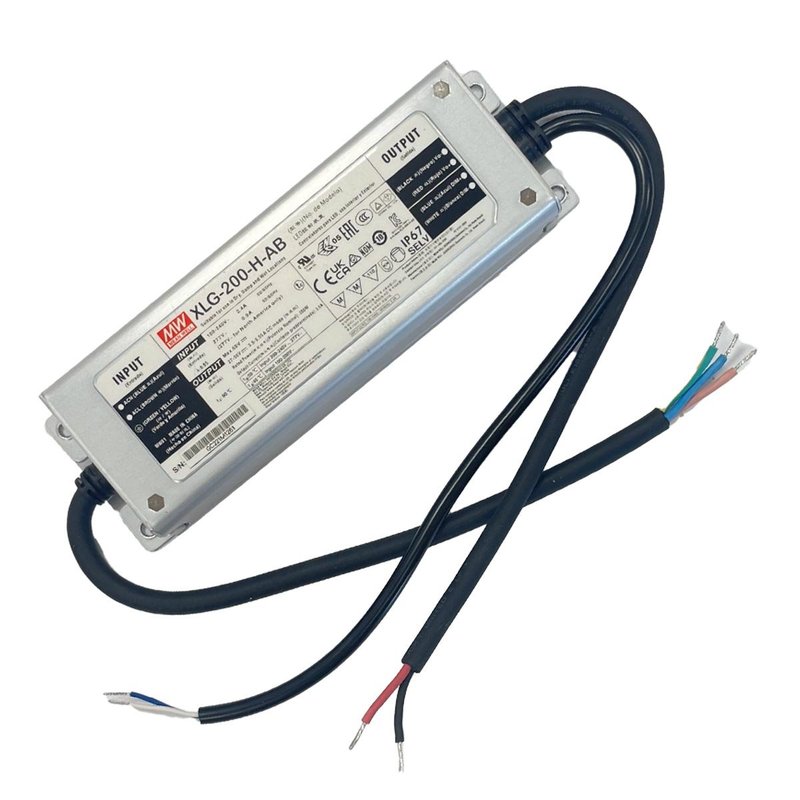[MW-XLG-200-H-AB] MW MEAN WELL XLG-200-H-AB Led Driver Corrente Costante 3500mA 27-56V 200W IP67 Dimmerabile 3 In 1