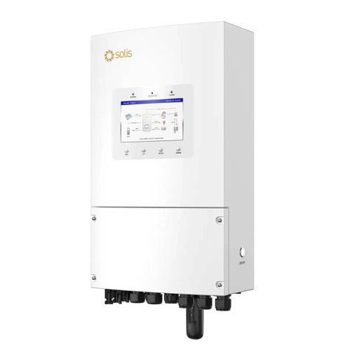 [FV12223] Inverter Fotovoltaico Solis Monofase Ibrido On-Grid/Off-Grid 6kW CEI 0-21 con Schermo LCD a Colori, WiFi e TA Inclusi Garanzia 10 Anni IP66