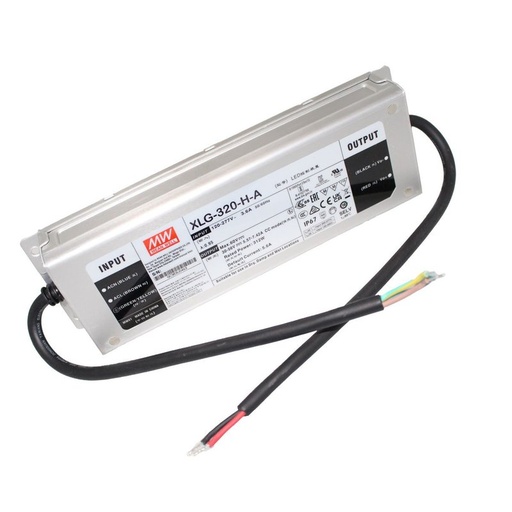 [MW-XLG-320-H-A] MW MEAN WELL XLG-320-H-A Led Driver Corrente Costante 5600mA 30-56V 312W IP67 Input 220V e 110V