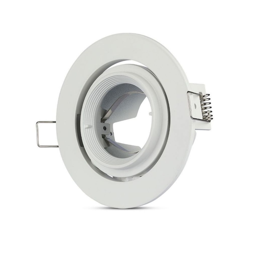 Portafaretto LED da Incasso Orientabile GU10 MR16, Foro 93 mm, Ø102 Alluminio