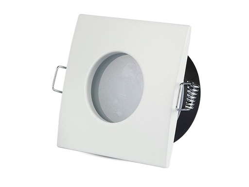 [CL4424] Porta Faretto Led GU10 MR16 Incasso Quadrato Colore Bianco Impermeabile IP54 SKU-3615