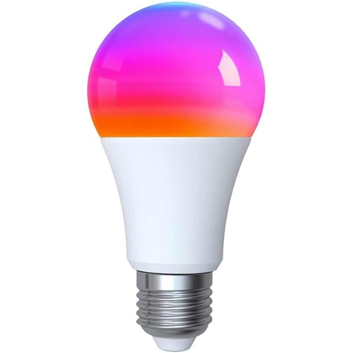 [MMC6827] Lampada Led Matter E27, RGB+CW, Matter WIFI 2.4G TUYA, Smart Life, Apple Home, Google Home, Alexa, SmartThings AC 90-250V, 50/60HZ, 9W, 60X117mm, IP20, MU12709