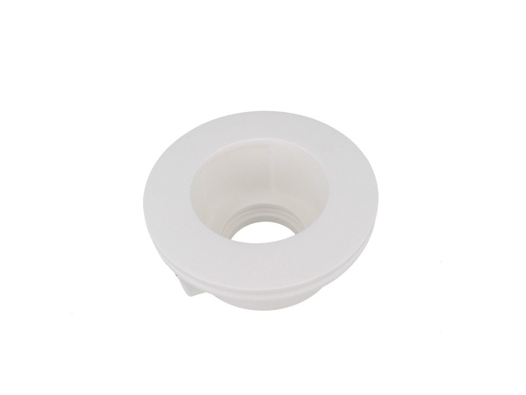 [CL0076] Portafaretto Da Incasso A Scomparsa Corpo Rotondo In Gesso Vetro Satinata Portalampada GU10 Incluso SKU-3692