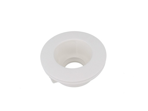 [CL0076] Portafaretto Da Incasso A Scomparsa Corpo Rotondo In Gesso Vetro Satinata Portalampada GU10 Incluso SKU-3692