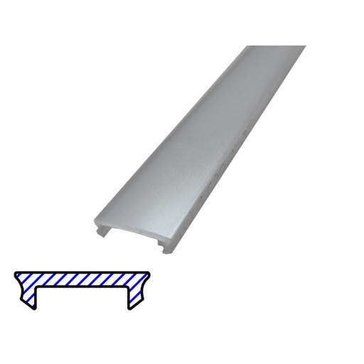 [BAZ3203M2] 2 Metri Diffusore Copertura Opale Bianco Latte per Profilo Alluminio