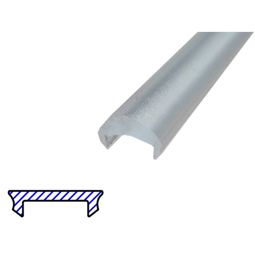 [BAZ3204M2] 2 Metri Diffusore Copertura Trasparente con Lente 40 Gradi per Profilo Alluminio