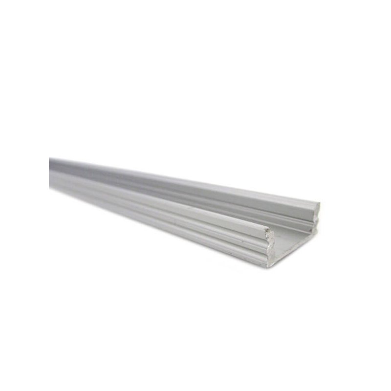 [BA1707M3] 3 Metri Profilo Canalina Barra Alluminio LED Anodizzato Super Slim Quadrato per Striscia Bobina LED fino 12mm
