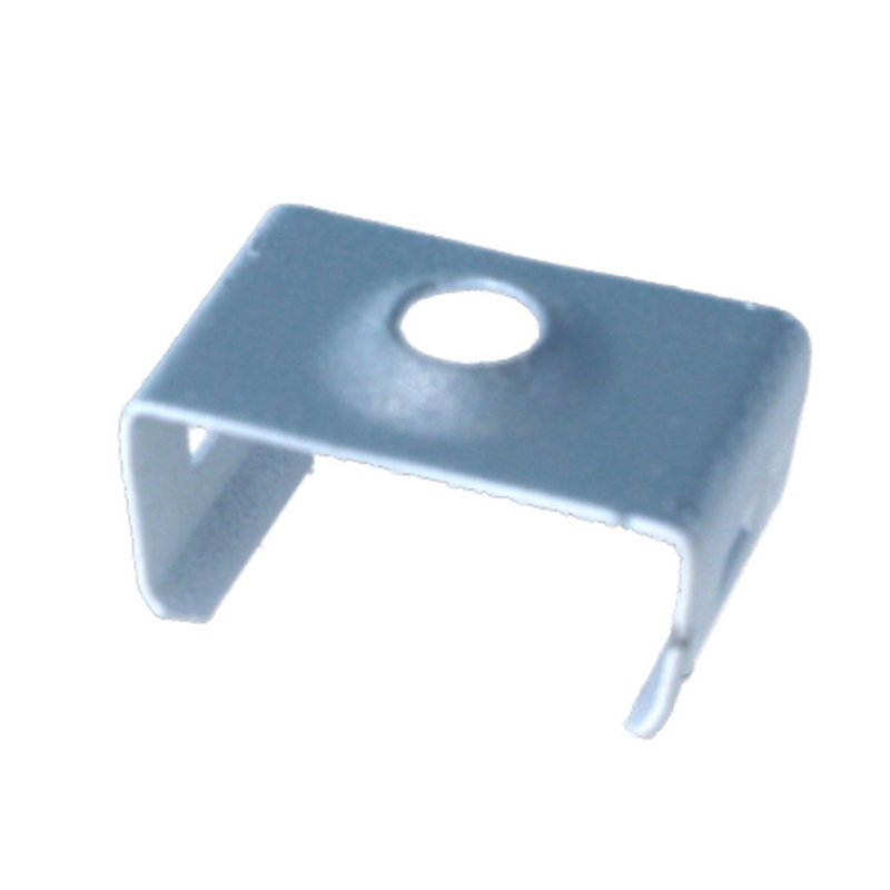 [BAZ1788W] Clip Guida Gancio di Montaggio In Acciaio Colore Bianco Per Profilato Alluminio BAZ1707