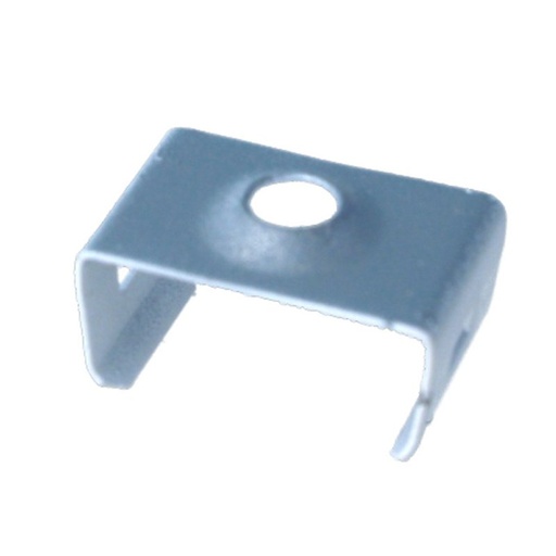 [BAZ1788W] Clip Guida Gancio di Montaggio In Acciaio Colore Bianco Per Profilato Alluminio BAZ1707