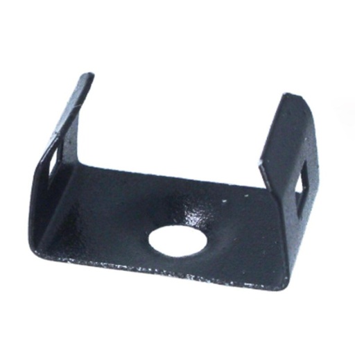 [BAZ1788B] Clip Guida Gancio di Montaggio In Acciaio Colore Nero Per Profilato Alluminio BAZ1707