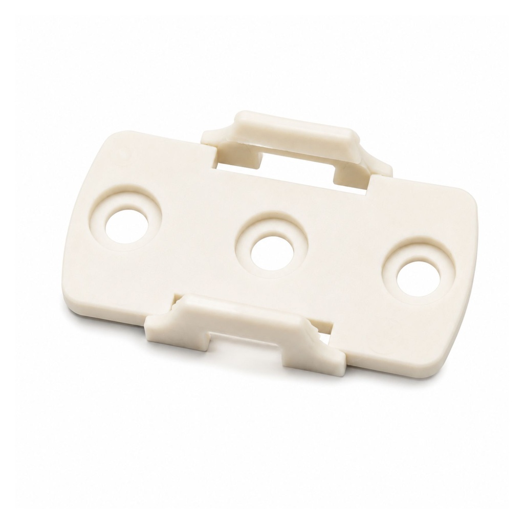 [BA0014] Clip Guida Gancio per Fissaggio a Muro del Profilo Barra Canalina Alluminio Quadrato BA3200