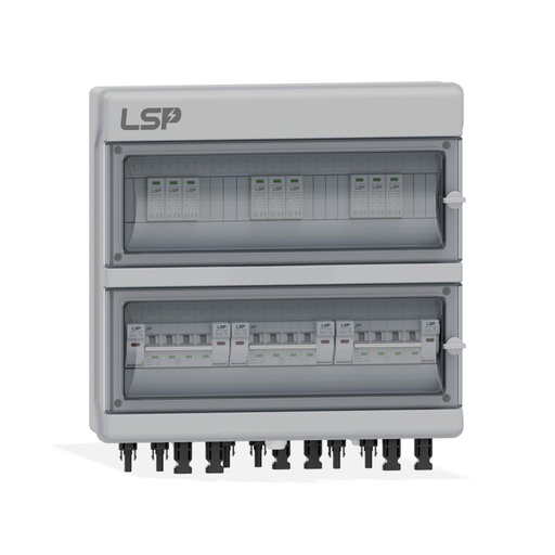 [FV11952] SLP-PV1000-S condividi Quadro di Campo DC 3 Stringhe 3 MPPT 1000VDC 16A con Centralino IP65 18 Moduli LSP 11952 