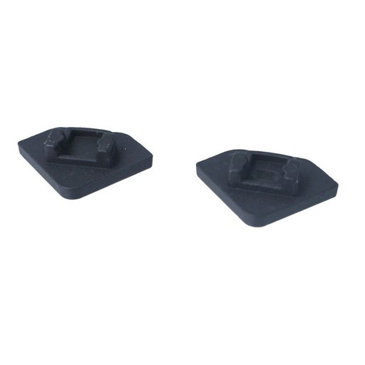 [BAZ1950B] Kit Terminali Tappi di Chiusura In Metallo Con e Senza Foro Colore Nero Per Profilato Alluminio BAZ1919B