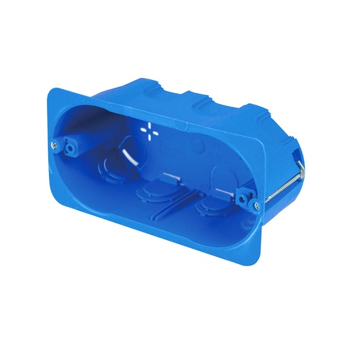 [MME23204] Scatola rettangolare per pareti leggere in cartongesso, 137x70x50 mm, 4 posti, ideale per installazioni elettriche interne FG10254