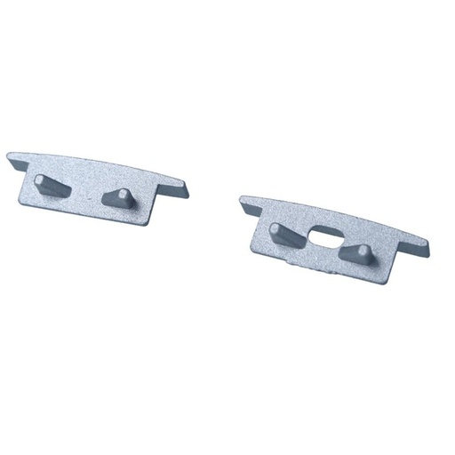 [BAZ2550] Kit Terminali Tappi di Chiusura In Metallo Con e Senza Foro Per Profilato Alluminio BAZ2507