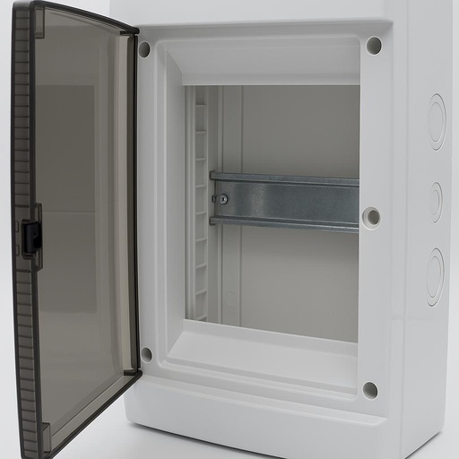 [MME40004] Centralino da parete 4 moduli, bianco IP40, 150x170x100 mm, RAL 9016, ideale per installazioni elettriche domestiche e industriali