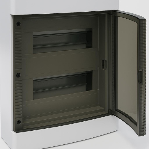 [MME40024] Centralino da parete 24 moduli, bianco IP40, 280x350x100 mm, RAL 9016, ideale per installazioni elettriche domestiche e industriali