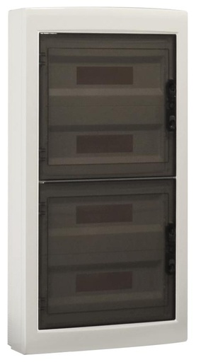 [MME40072] Centralino da parete 72 moduli, bianco IP40, 460x840x140 mm, RAL 9016, ideale per installazioni elettriche domestiche e industriali