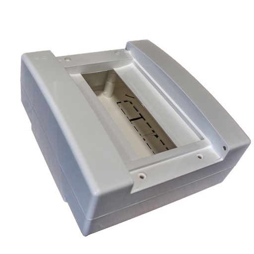 [MME40026] MeanWell centralino da parete senza portello 8 moduli, grigio RAL 7035, 180x180x95 mm, IP40, ideale per installazioni elettriche interne