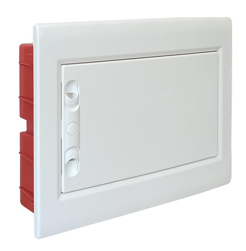 [MME40312TB] Centralino da incasso con portello cieco e telaio estraibile, 12 moduli, 330x255x80 mm, bianco, ideale per installazioni elettriche interne