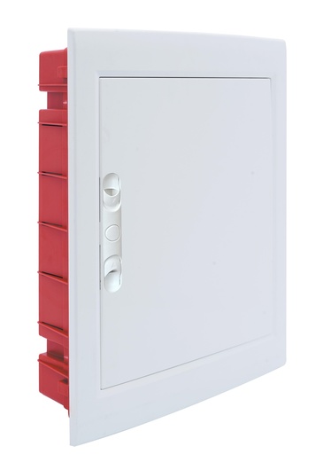 [MME40324TB] Centralino da incasso con portello cieco e telaio estraibile, 24 moduli, 330x420x80 mm, bianco, ideale per installazioni elettriche interne