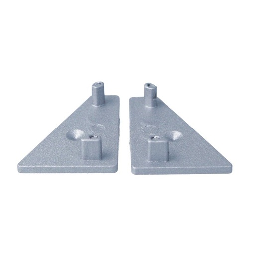 [BAZ2053] Kit Terminali Tappi di Chiusura In Metallo Per Profilato Alluminio BAZ2016 BAZ2016W