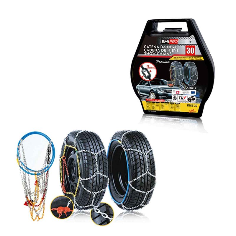 [CN25030] Catena Da Neve 9mm KNS30 Gruppo 30 Omologato ONORM V5117