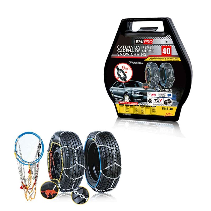 [CN25040] Catena Da Neve 9mm KNS40 Gruppo 40 Omologato ONORM V5117