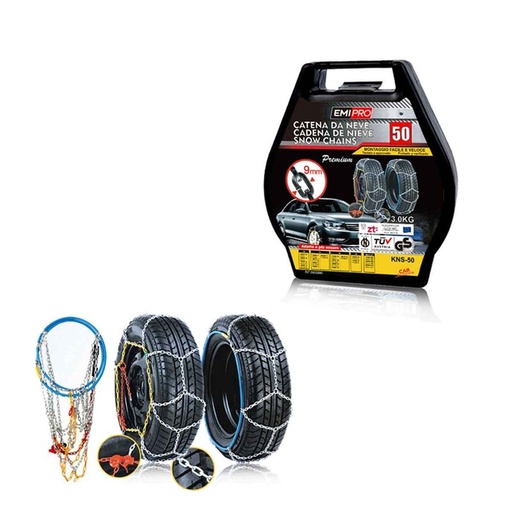 [CN25050] Catena Da Neve 9mm KNS50 Gruppo 50 Omologato ONORM V5117