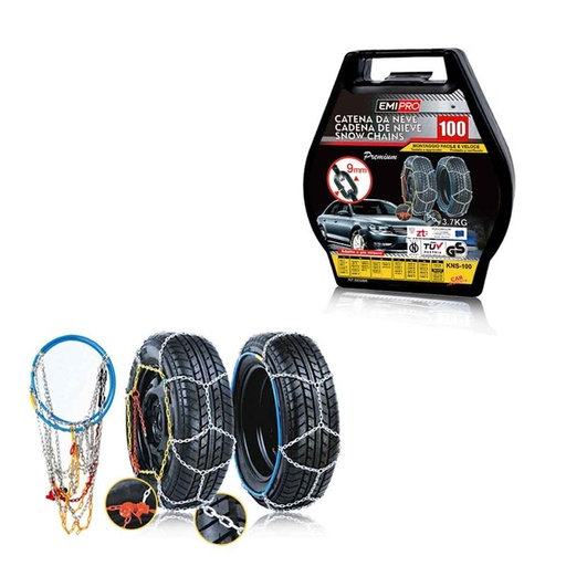 [CN25100] Catena Da Neve 9mm KNS100 Gruppo 100 Omologato ONORM V5117