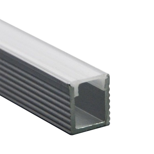 [BAV2903] Profilo in Alluminio Stretto Piccolo 7,8X9mm Per Striscia Led 5mm Completo Di Copertura Satinata Tappi Gancio 2 Metri SKU-2903