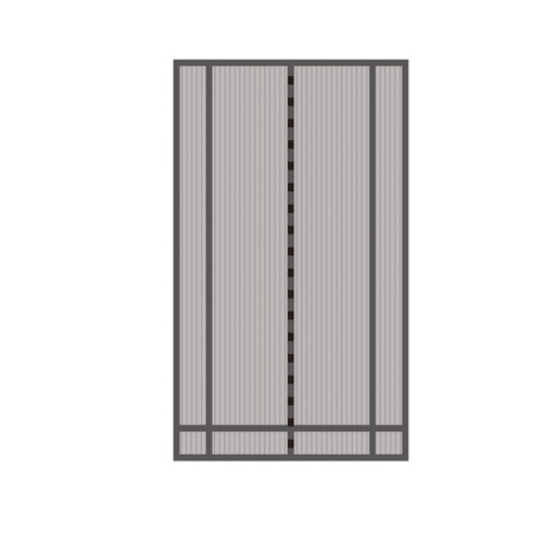 [AB364094] Tenda Zanzariera per Porta 100x220cm Nera, Tagliabile su Misura, Antizanzare per Finestre e Porte, Facile da Installare