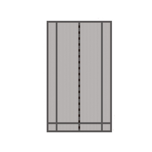 [AB364095] Tenda Zanzariera per Porta 130x240cm Nera, Tagliabile su Misura, Antizanzare per Finestre e Porte, Facile da Installare
