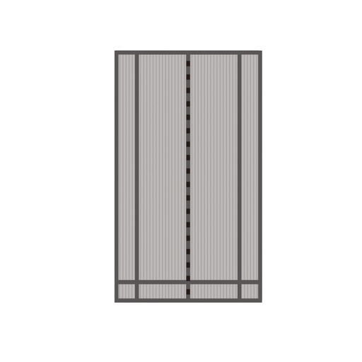 [AB364096] Tenda Zanzariera per Porta 160x240cm Nera, Tagliabile su Misura, Antizanzare per Finestre e Porte, Facile da Installare