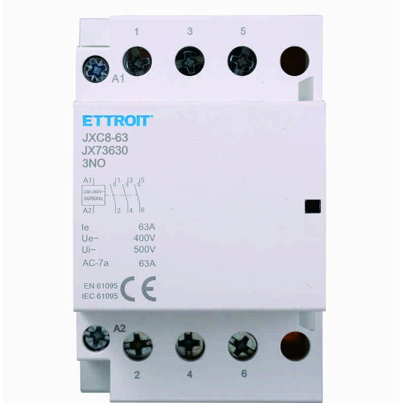 [JX73630] Contattore AC 3P 63A 3NO 380V Occupa 3 Moduli DIN