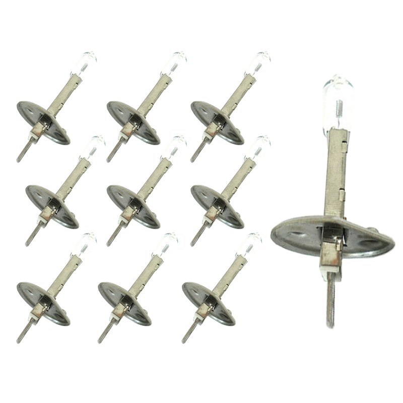 [LA1215Y] 10 Pezzi Lampada Alogena Auto H1 12V 55W P14,5S