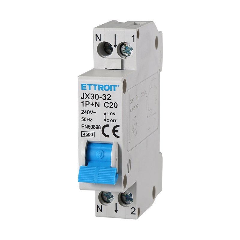 [JX152040] Interruttore Magnetotermico Automatico 1P+N 20A 4500A 220V Salvavita Stotz Occupa 1 Modulo DIN