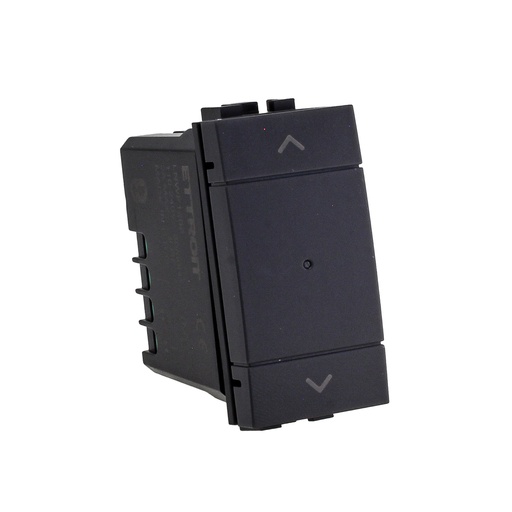 [BLNWF1202] Pulsante Modulo Tapparelle Connesso Smart WIFI Tuya Per Tende Persiane Compatibile Bticino Living Colore Nero