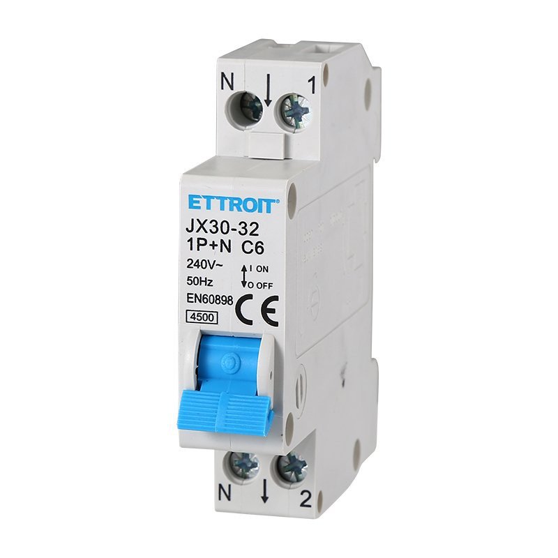 [JX150640] Interruttore Magnetotermico Automatico 1P+N 6A 4500A 220V Salvavita Stotz Occupa 1 Modulo DIN