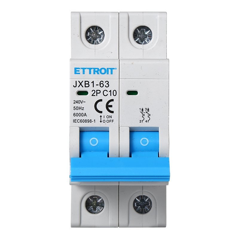 Interruttore Magnetotermico Automatico 2P 10A 6000A 220V Salvavita Stotz Occupa 2 Moduli DIN