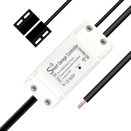 [MMC1102] A2ZWORLD Kit Smart WIFI Garage Opener Apri Saracinesca Serrande Cancello WIFI 2.4G TUYA, Smart Life AC 100-250V 50/60HZ IP20