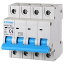Interruttore Magnetotermico Automatico 4P 40A 6000A 220V 380V Salvavita Stotz Occupa 4 Moduli DIN
