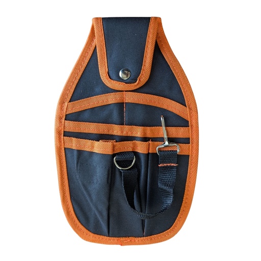 [ASMW888] Porta Attrezzi da Cintura Professionale in Nylon, Marsupio Portautensili 6 Tasche con Clip, D-Ring e Passante per Elettricisti, Idraulici, Manutentori